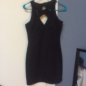 Super cute black dress!